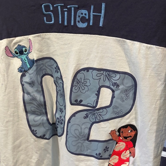 Disney Stitch & Lilo Long Sleeve Shirt - Dark Blue and Light Gray - Picture 4 of 4